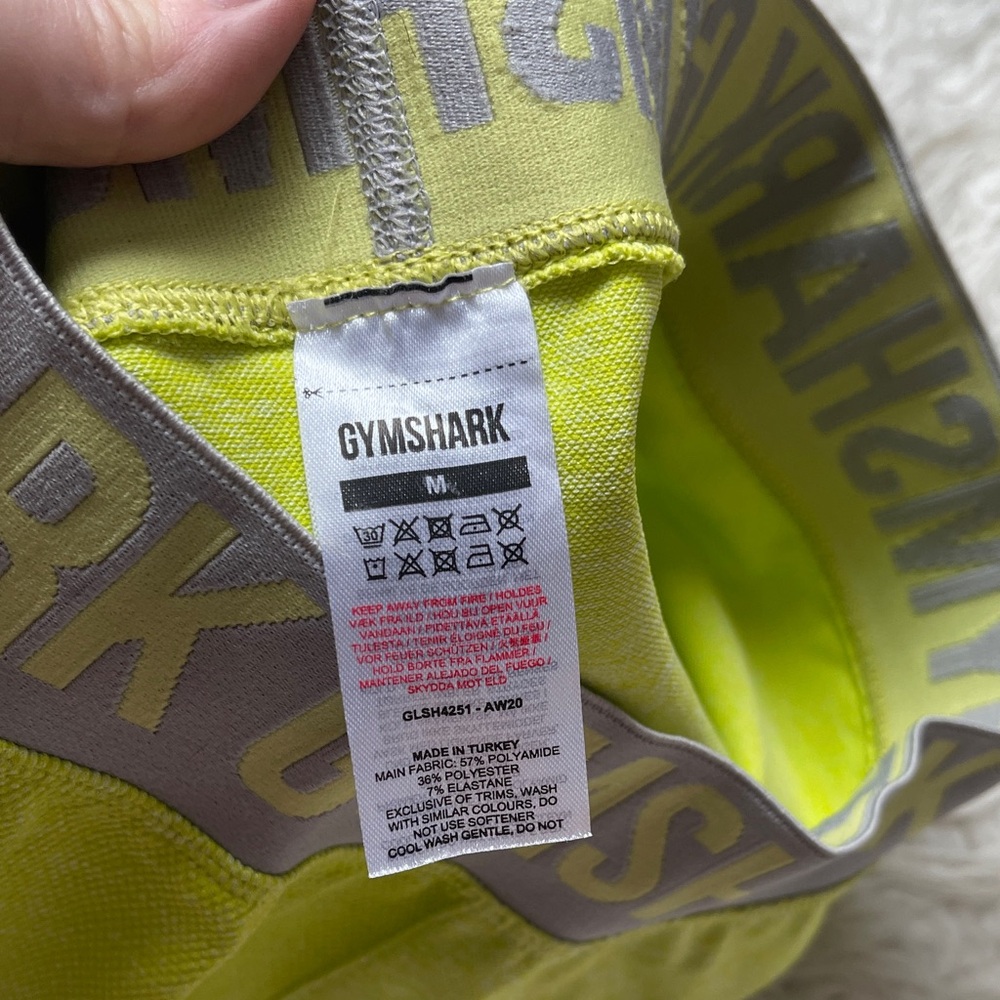 Gymshark Flex Lime Green Workout Shorts - Picture 6 of 8